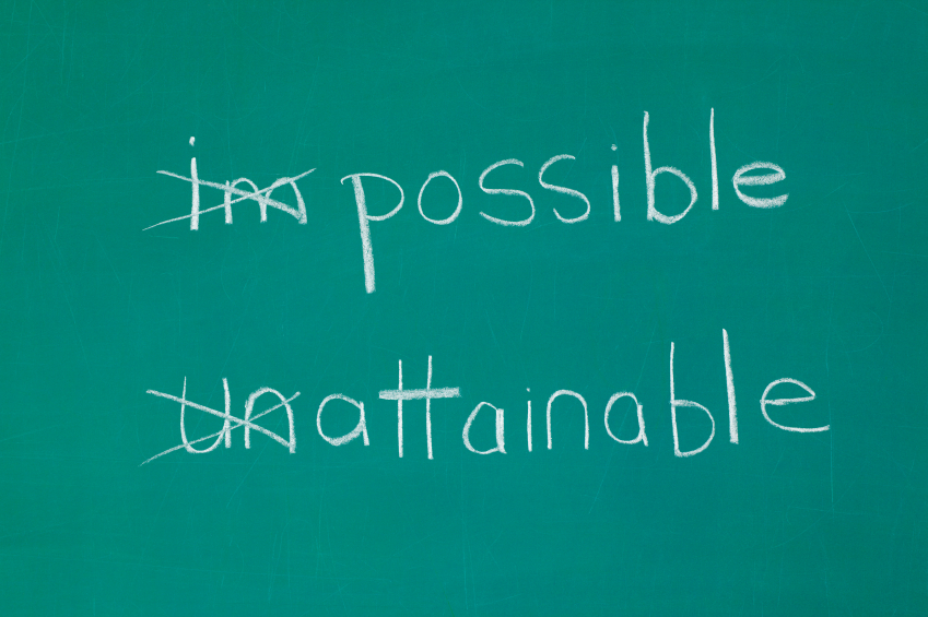 Possible and attainable change the impossible to possible