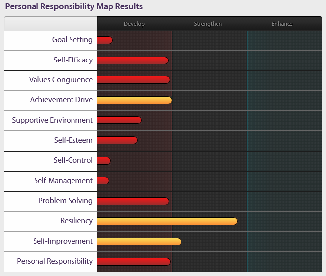 Personal Responsibility Map Results